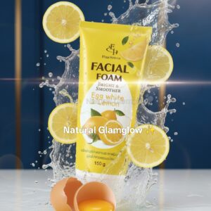 Lemon and egg white foam facewash